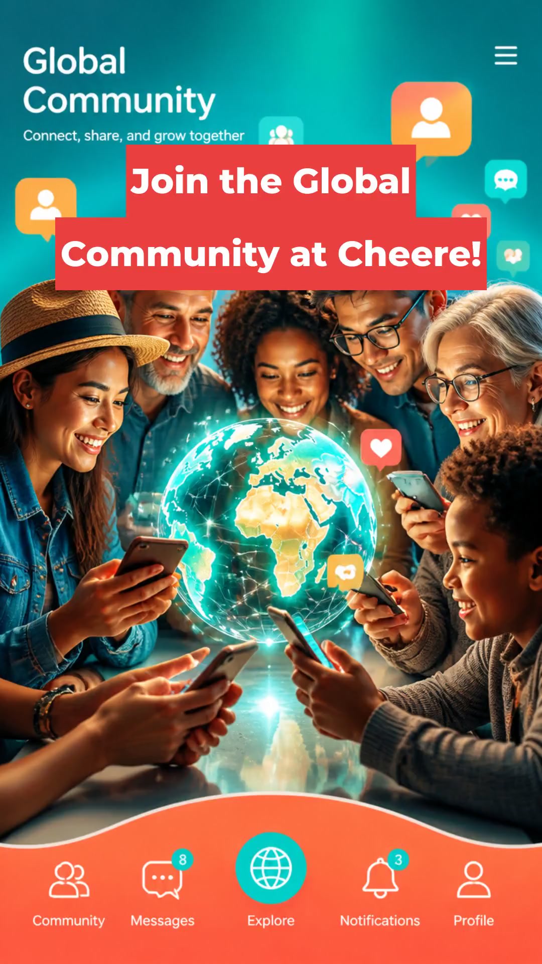 Join the Global Community at Cheere!