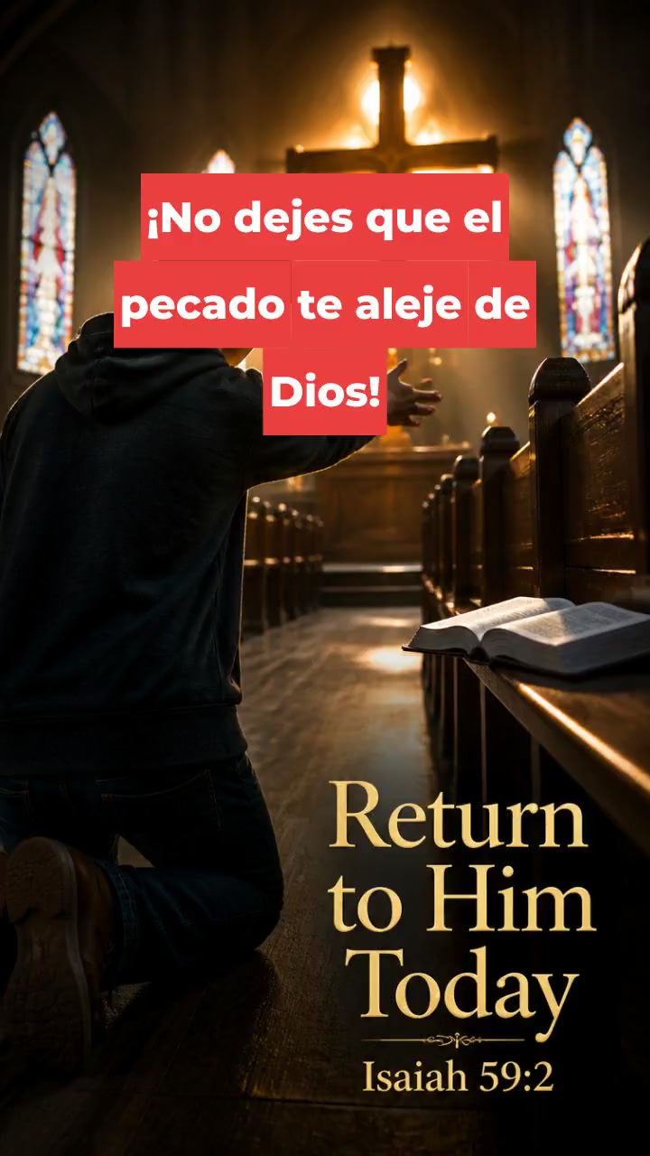 ¡No dejes que el pecado te aleje de Dios!