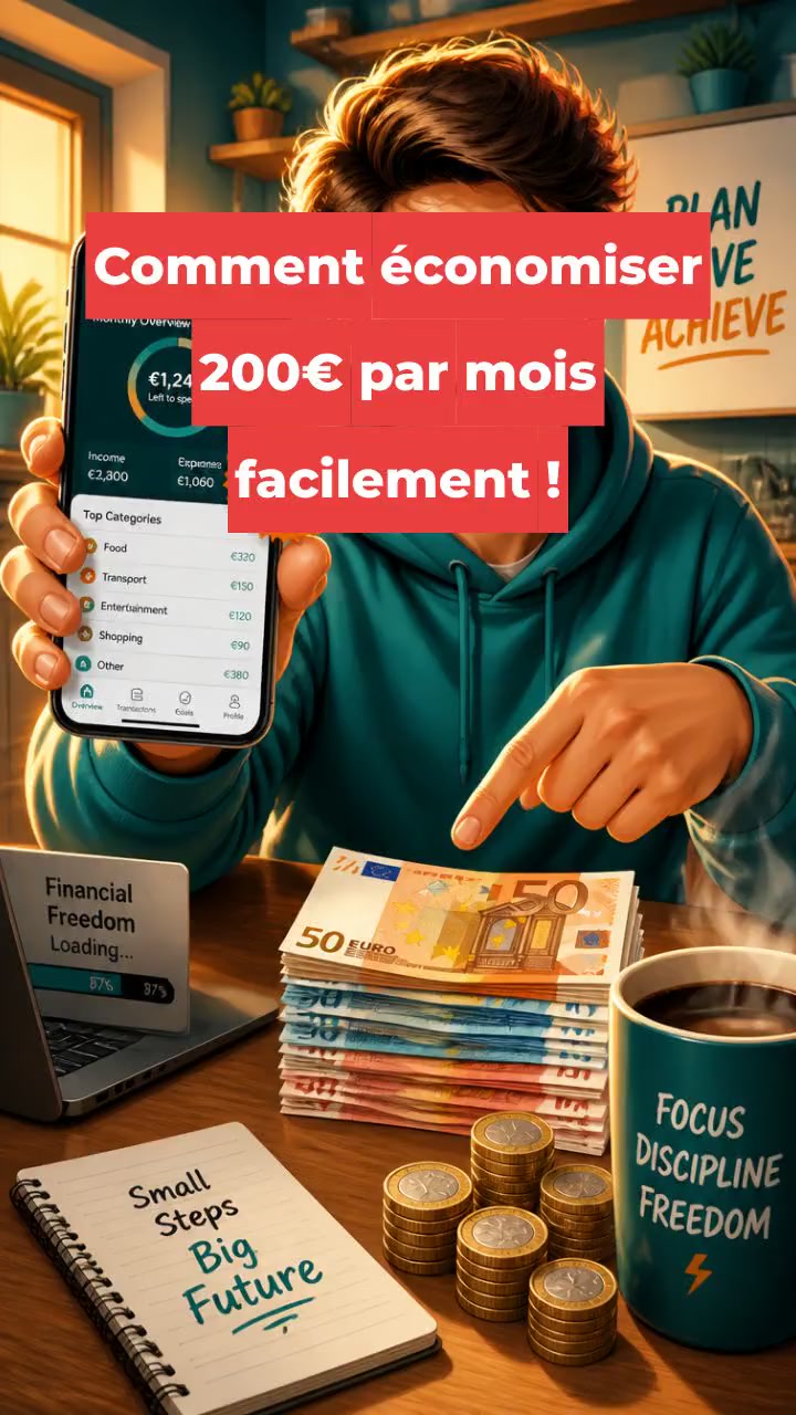 Comment économiser 200€ par mois facilement !