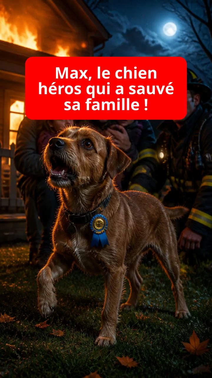 Max, le chien héros qui a sauvé sa famille !