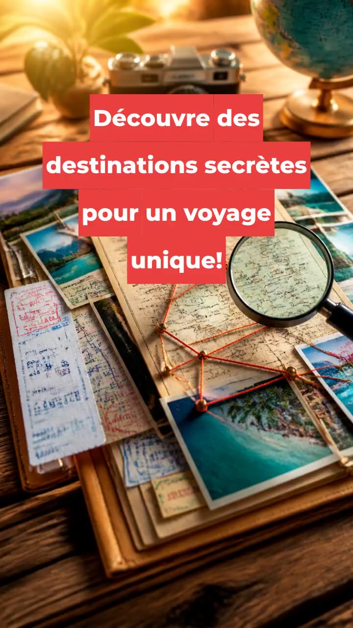 Découvre des destinations secrètes pour un voyage unique!