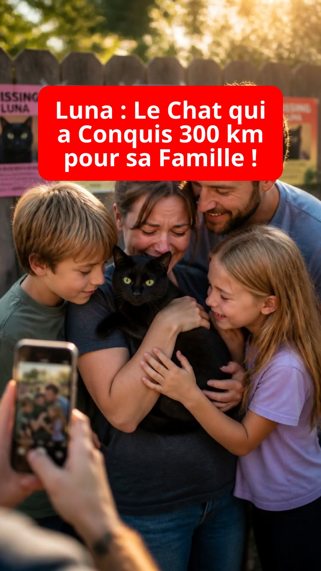 Luna : Le Chat qui a Conquis 300 km pour sa Famille !