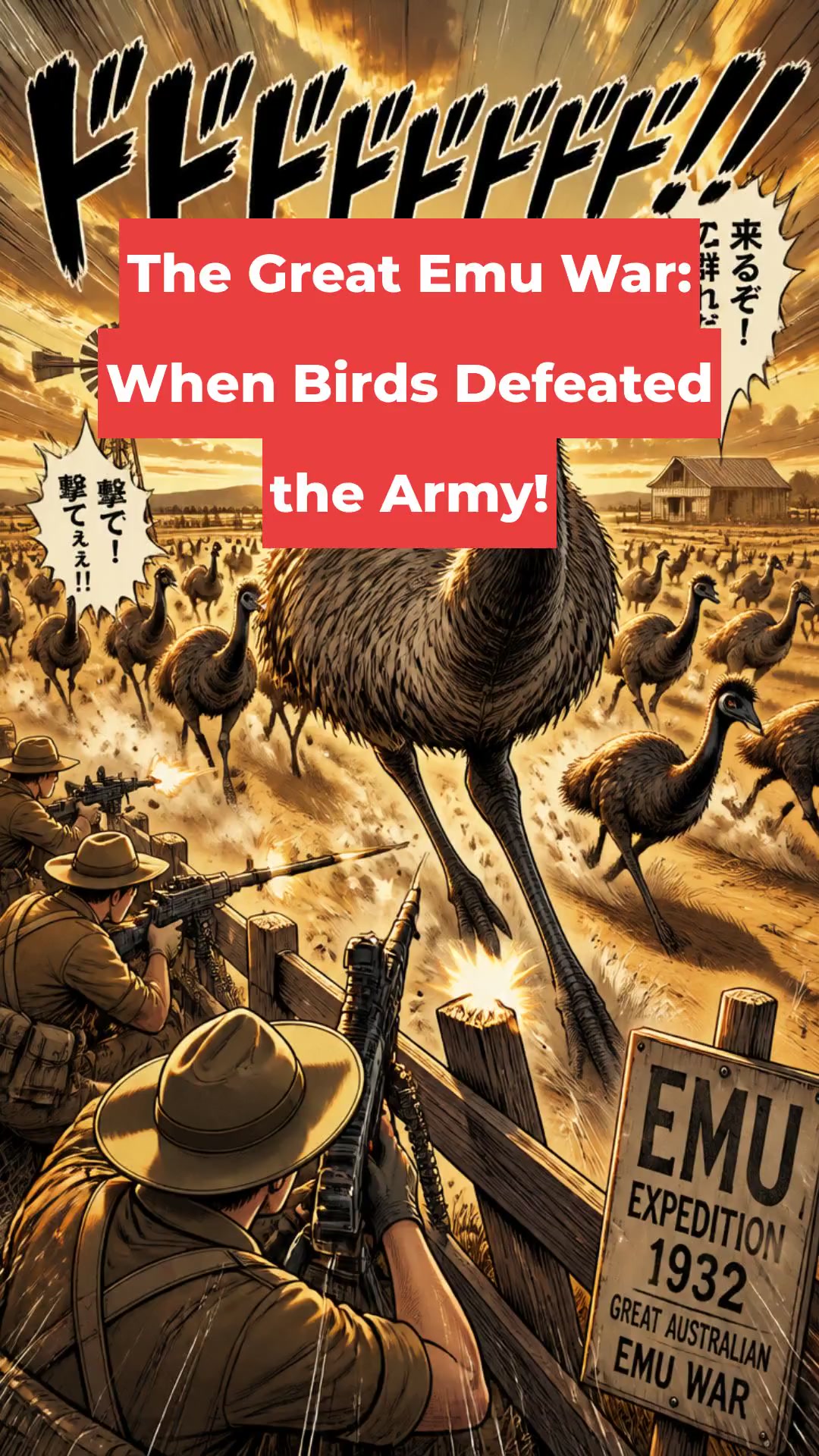 The Great Emu War: When Birds Defeated the Army!