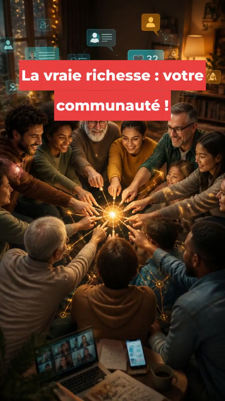 La vraie richesse : votre communauté !