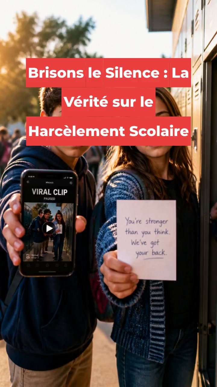 Brisons le Silence : La Vérité sur le Harcèlement Scolaire