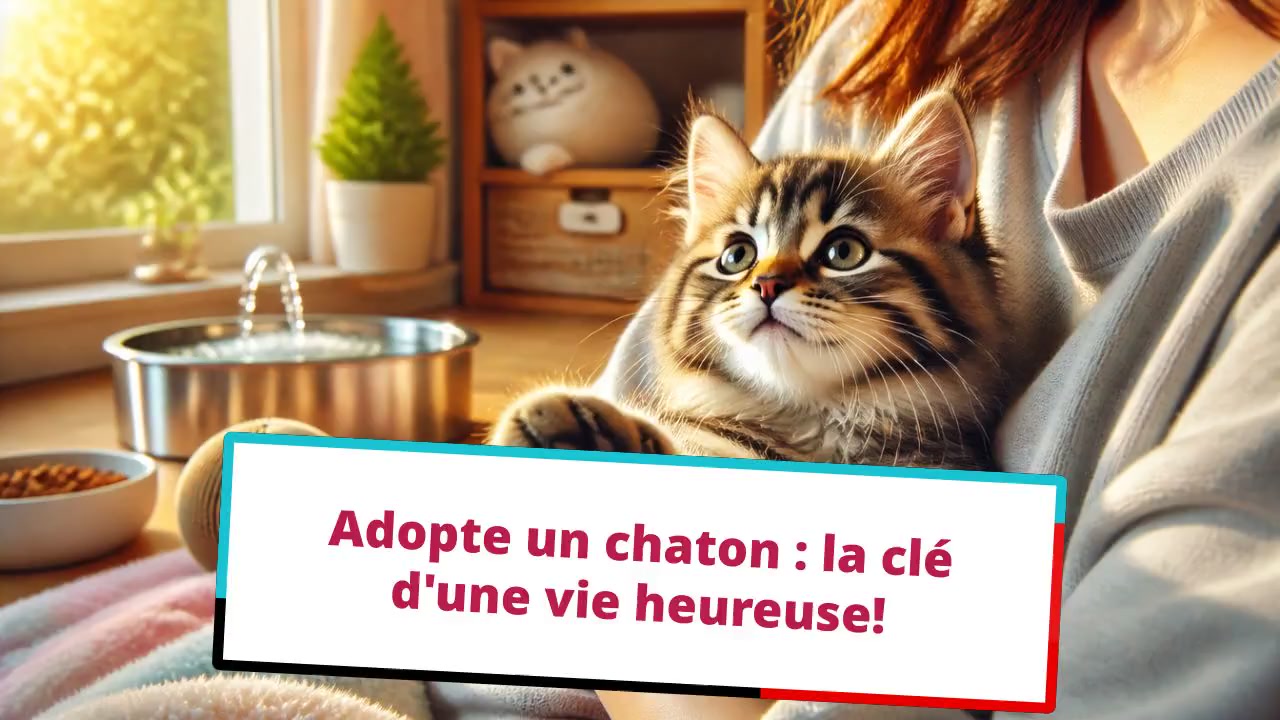 Adopte un chaton : la clé d'une vie heureuse!