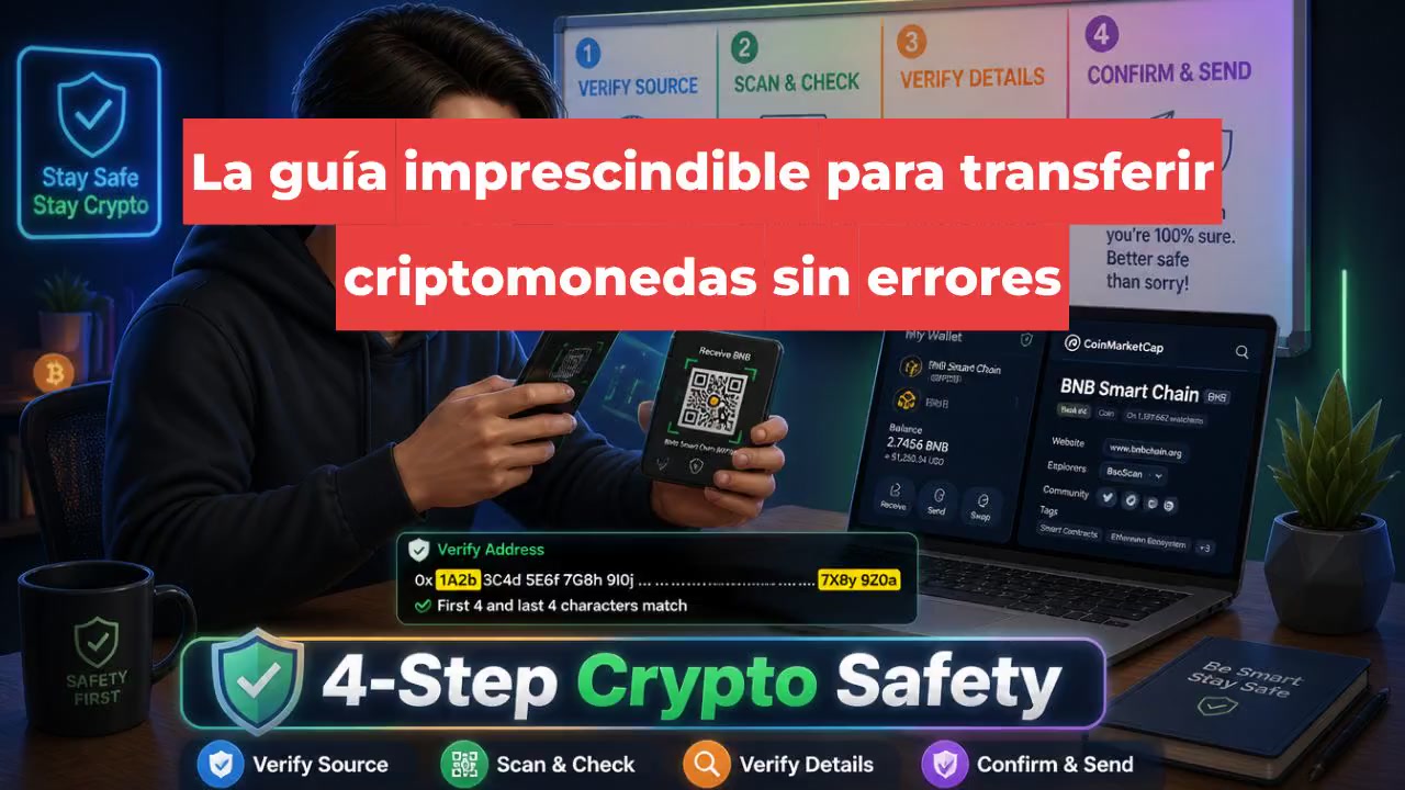 La guía imprescindible para transferir criptomonedas sin errores