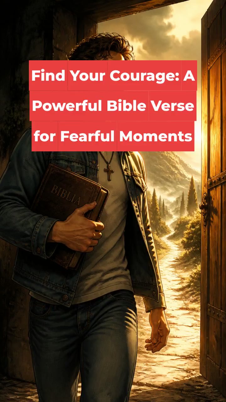 Find Your Courage: A Powerful Bible Verse for Fearful Moments