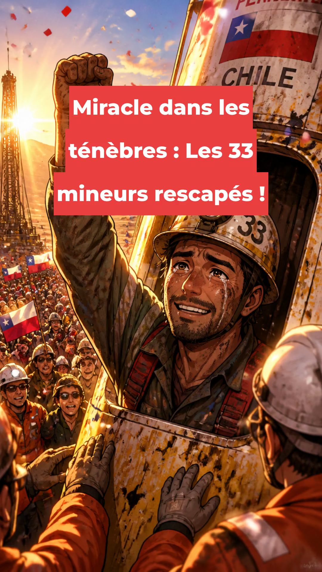 Miracle dans les ténèbres : Les 33 mineurs rescapés !