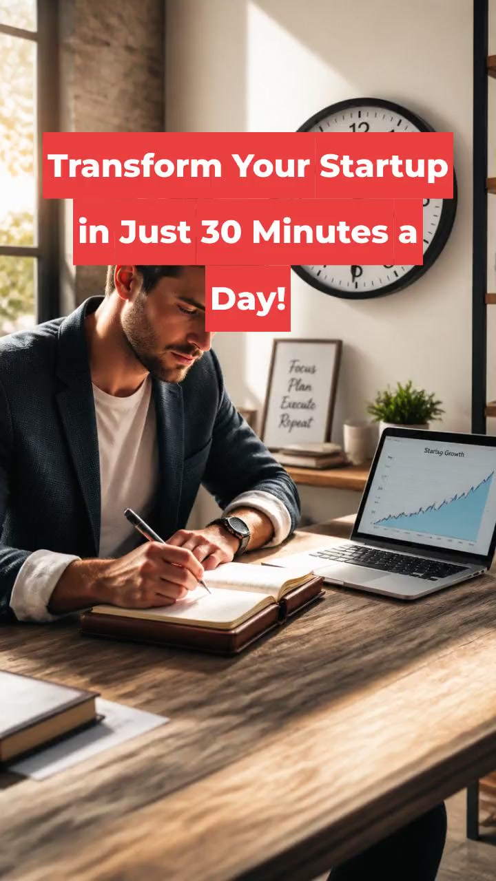 Transform Your Startup in Just 30 Minutes a Day!