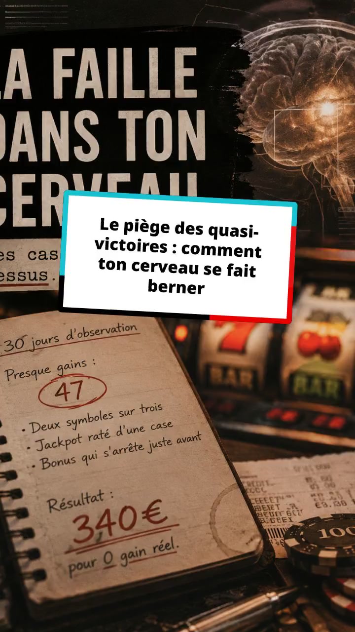 Le piège des quasi-victoires : comment ton cerveau se fait berner