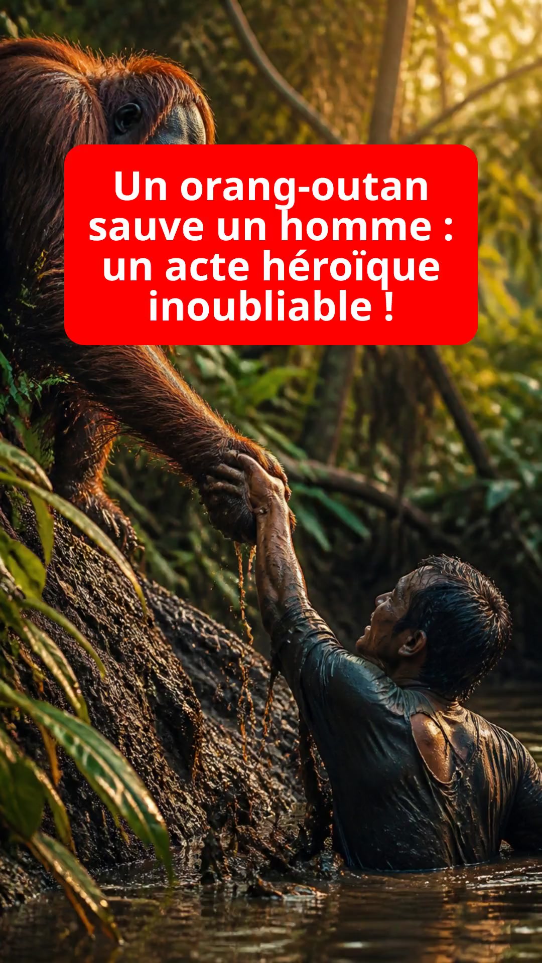Un orang-outan sauve un homme : un acte héroïque inoubliable !