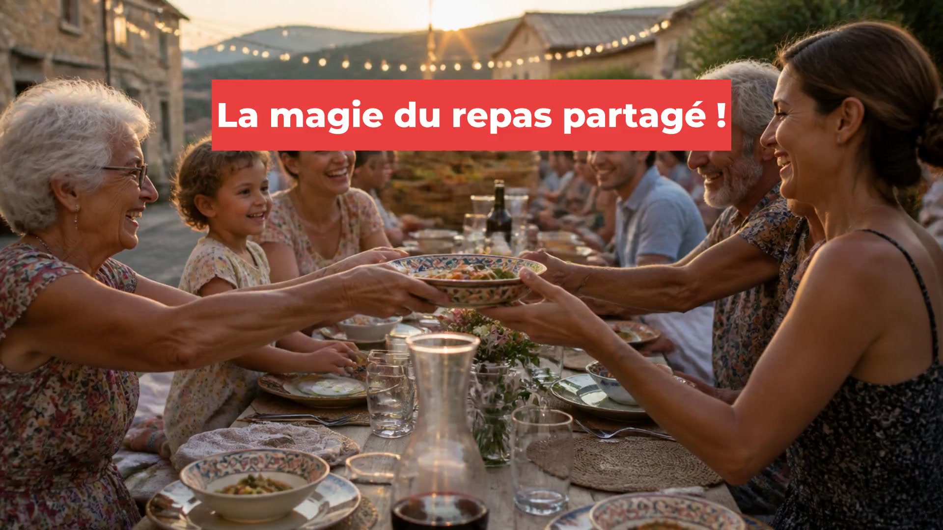 La magie du repas partagé !