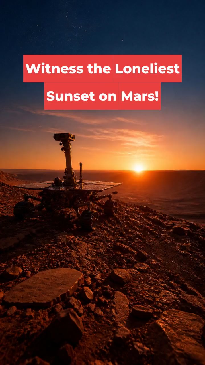 Witness the Loneliest Sunset on Mars!