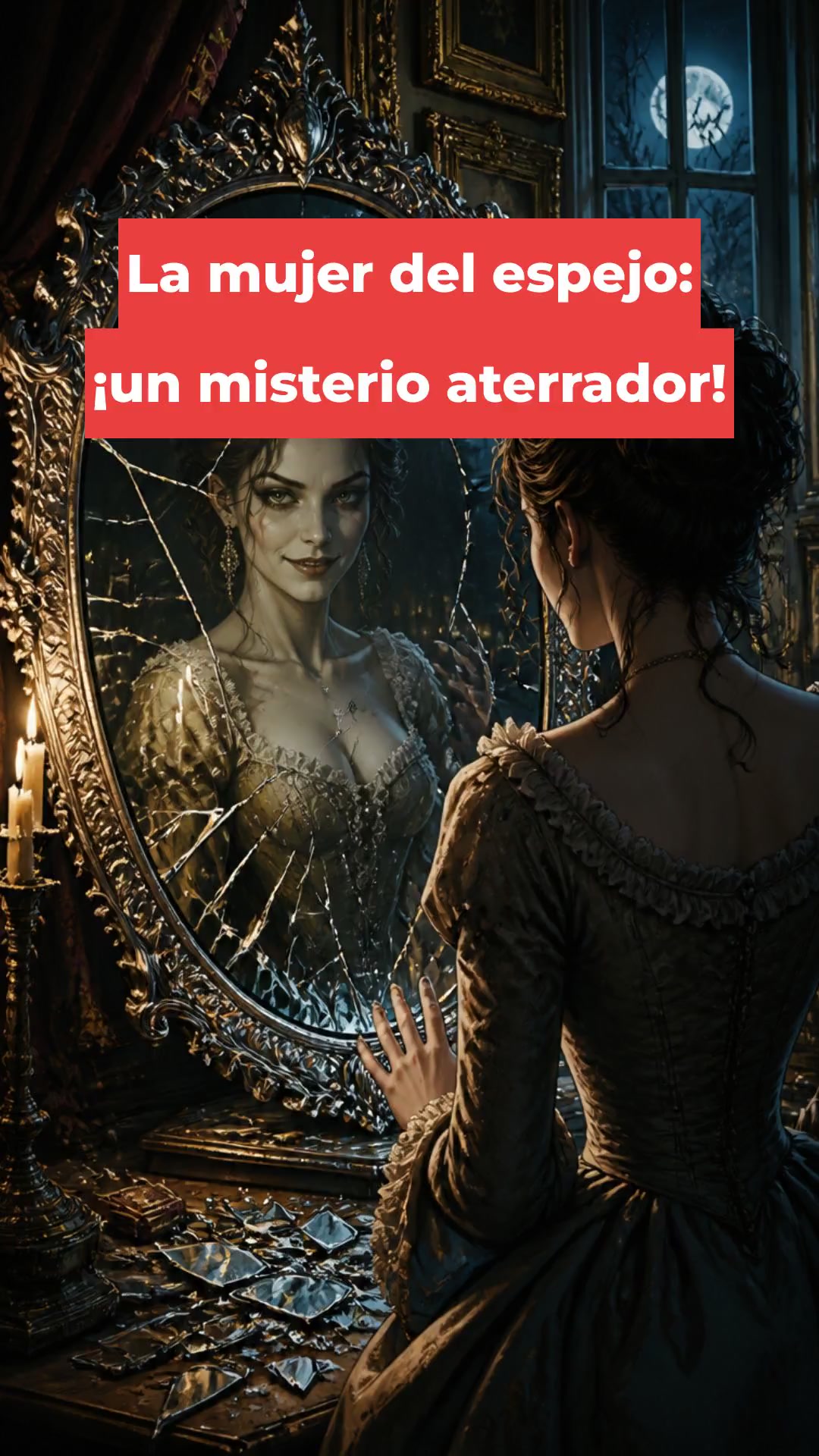 La mujer del espejo: ¡un misterio aterrador!