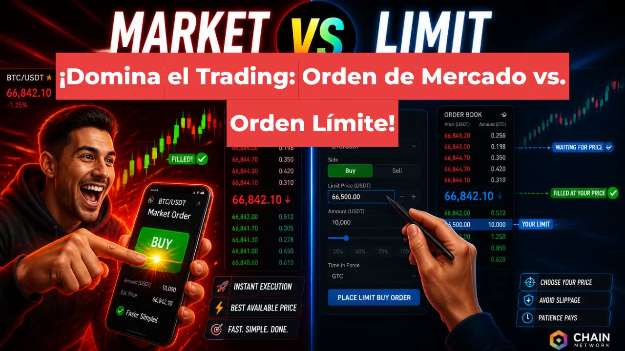 ¡Domina el Trading: Orden de Mercado vs. Orden Límite!