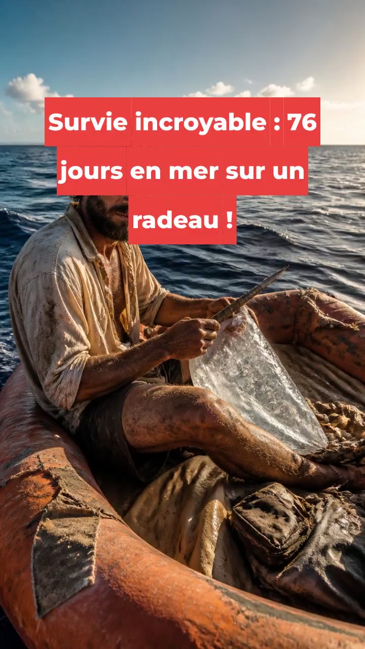 Survie incroyable : 76 jours en mer sur un radeau !