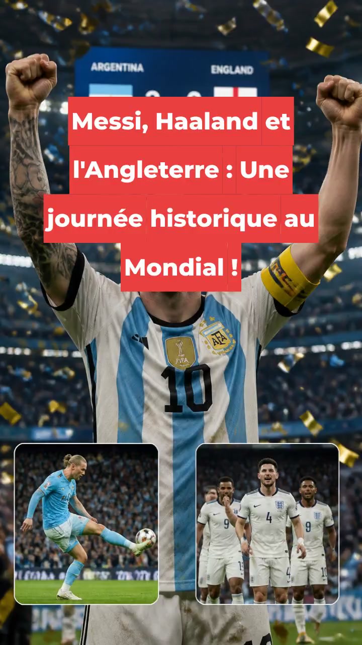 Messi, Haaland et l'Angleterre : Une journée historique au Mondial !