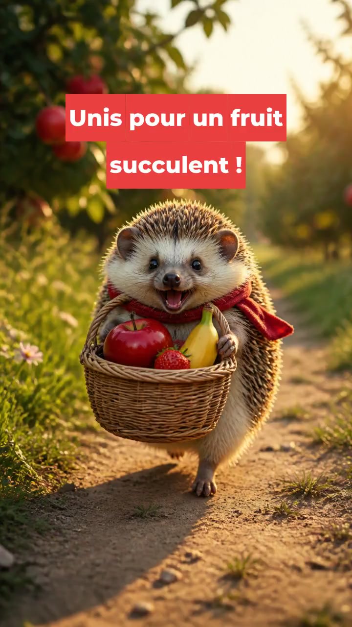 Unis pour un fruit succulent !