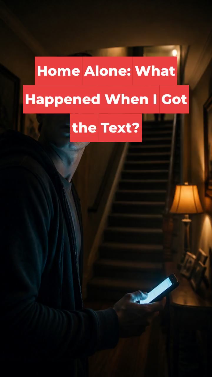 Home Alone: What Happened When I Got the Text?