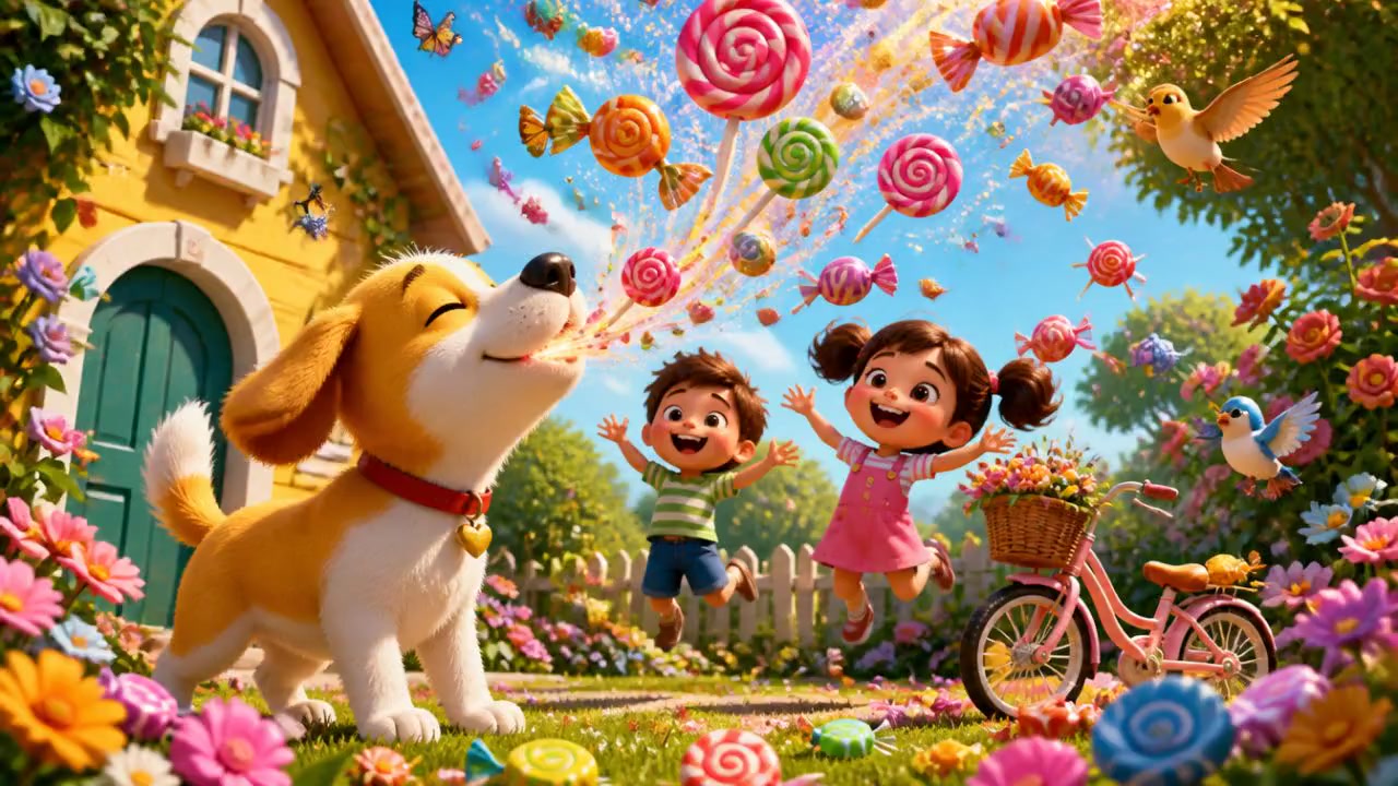 Le Chien Magique et ses Bonbons Enchantés !