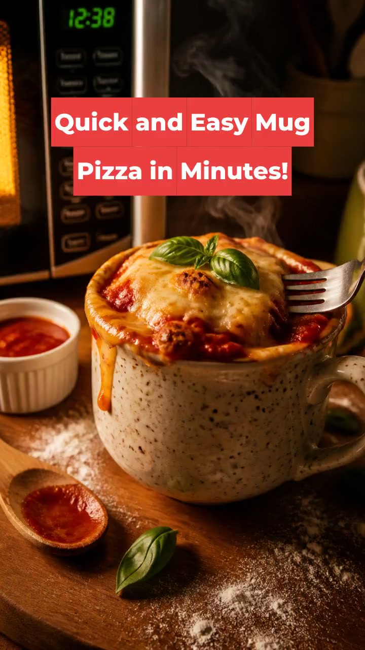 Quick and Easy Mug Pizza in Minutes!