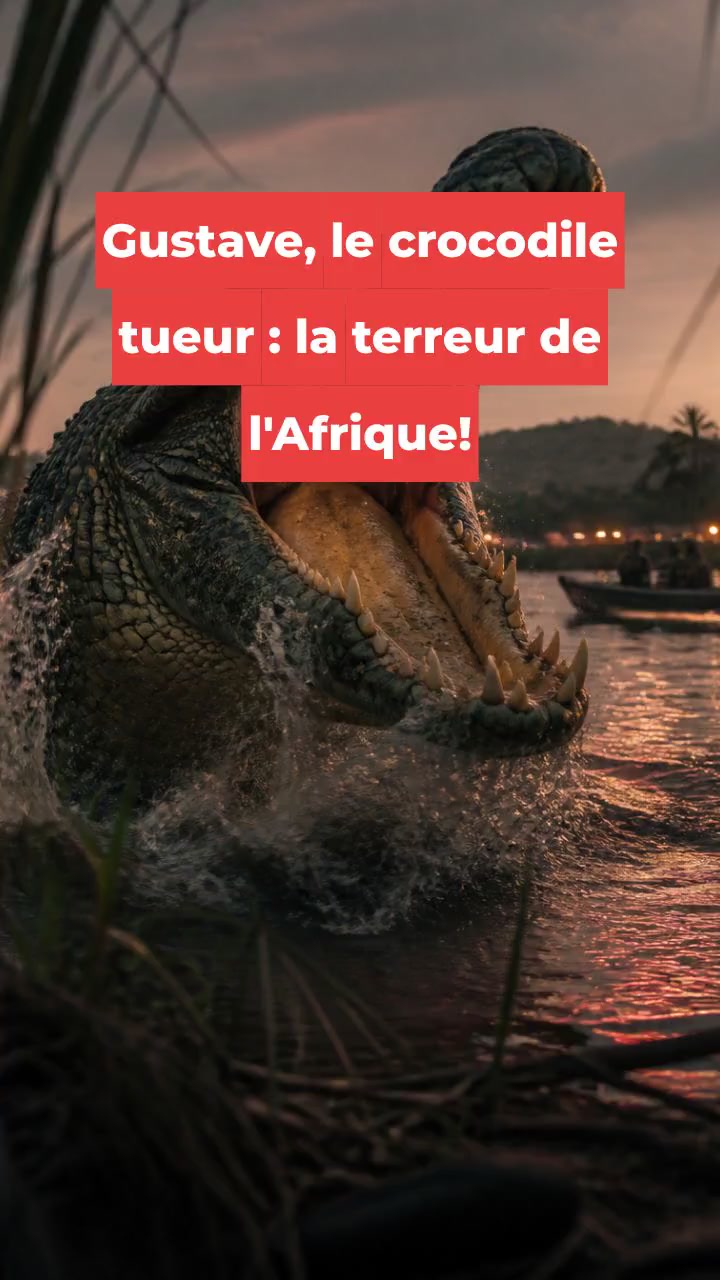 Gustave, le crocodile tueur : la terreur de l'Afrique!