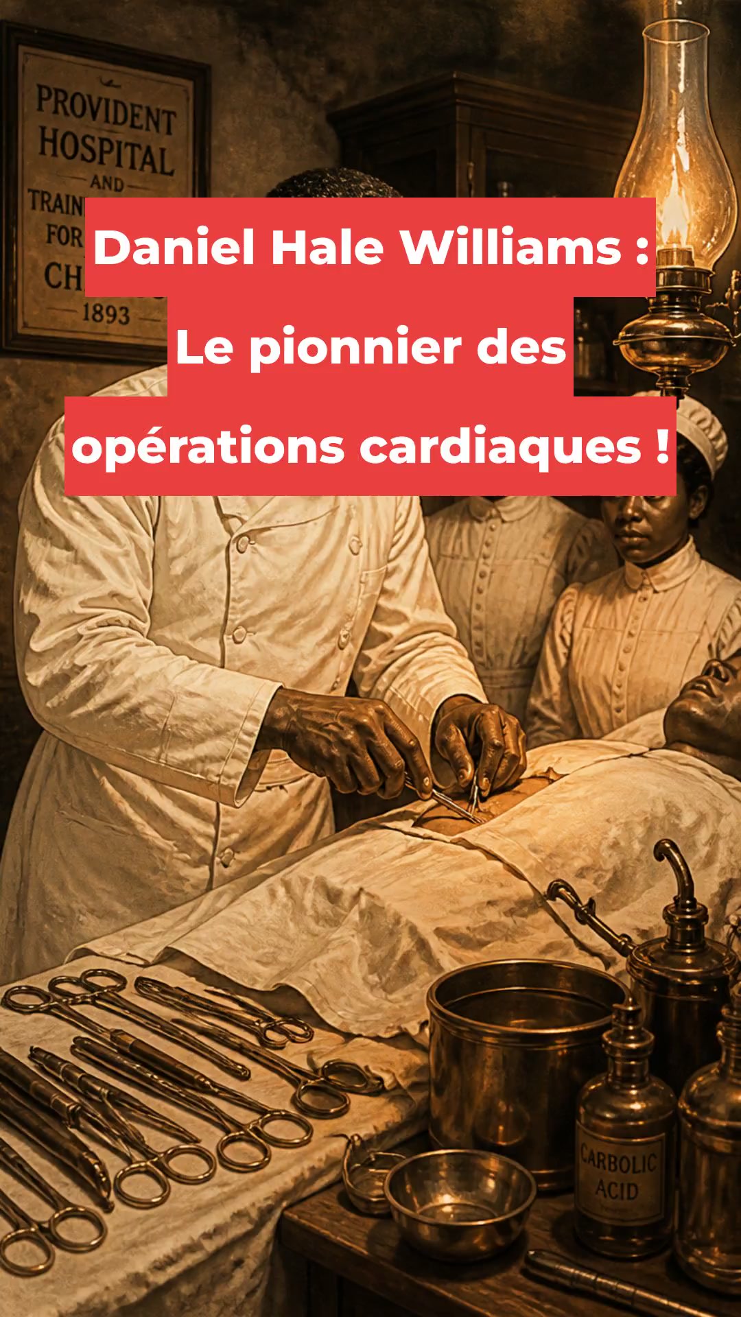 Daniel Hale Williams : Le pionnier des opérations cardiaques !