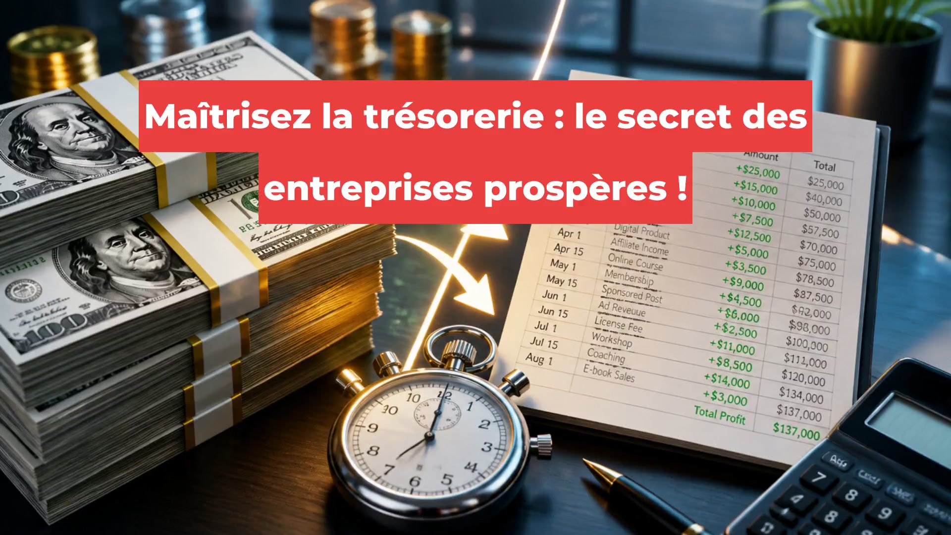 Maîtrisez la trésorerie : le secret des entreprises prospères !