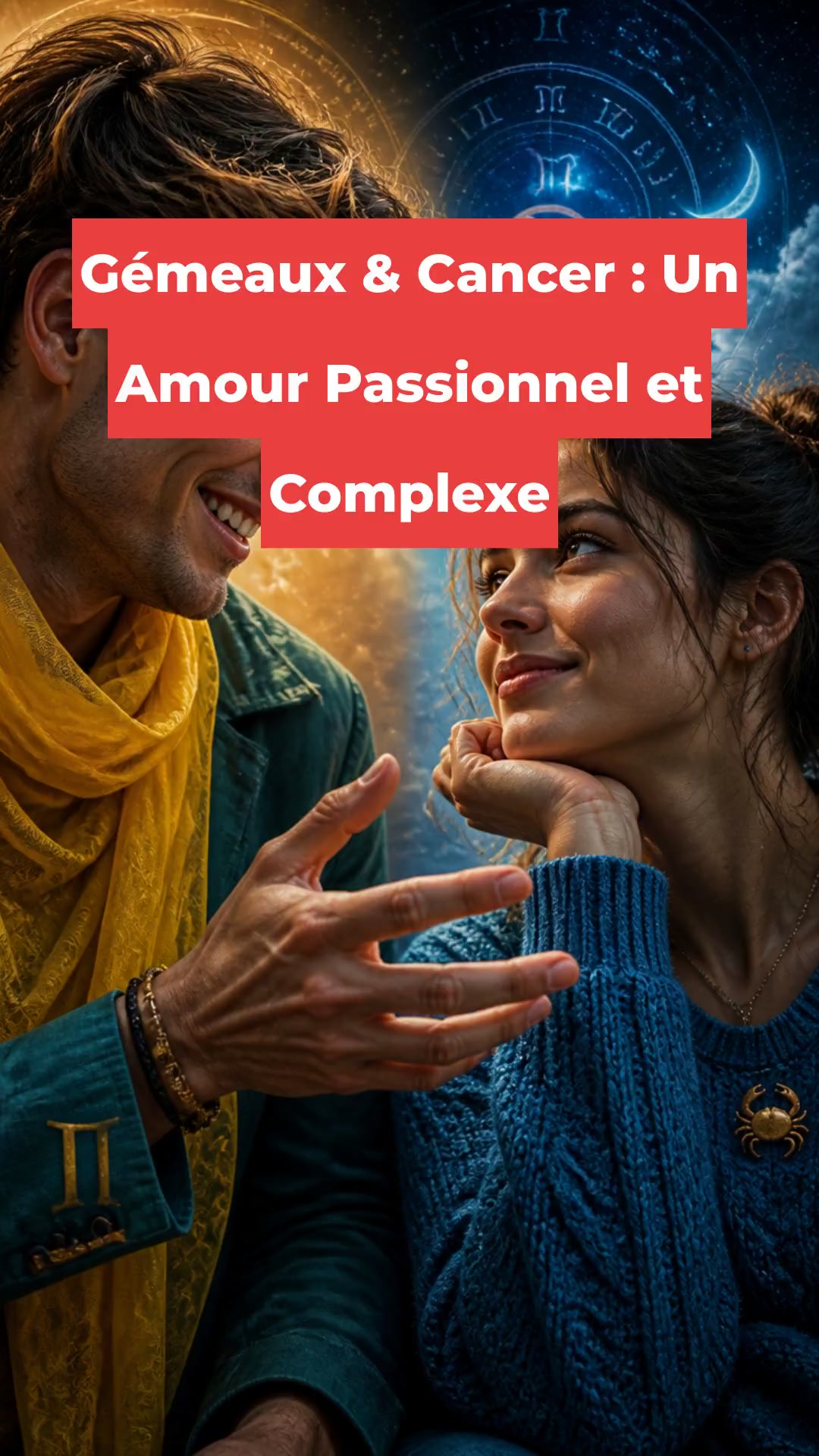 Gémeaux & Cancer : Un Amour Passionnel et Complexe