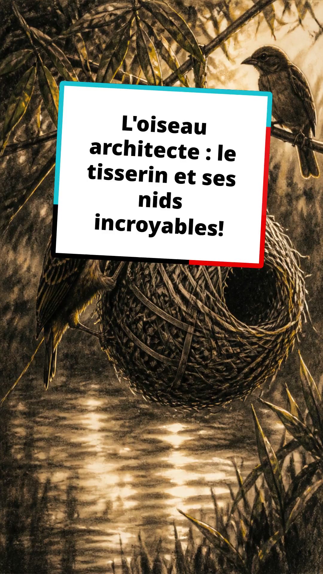 L'oiseau architecte : le tisserin et ses nids incroyables!