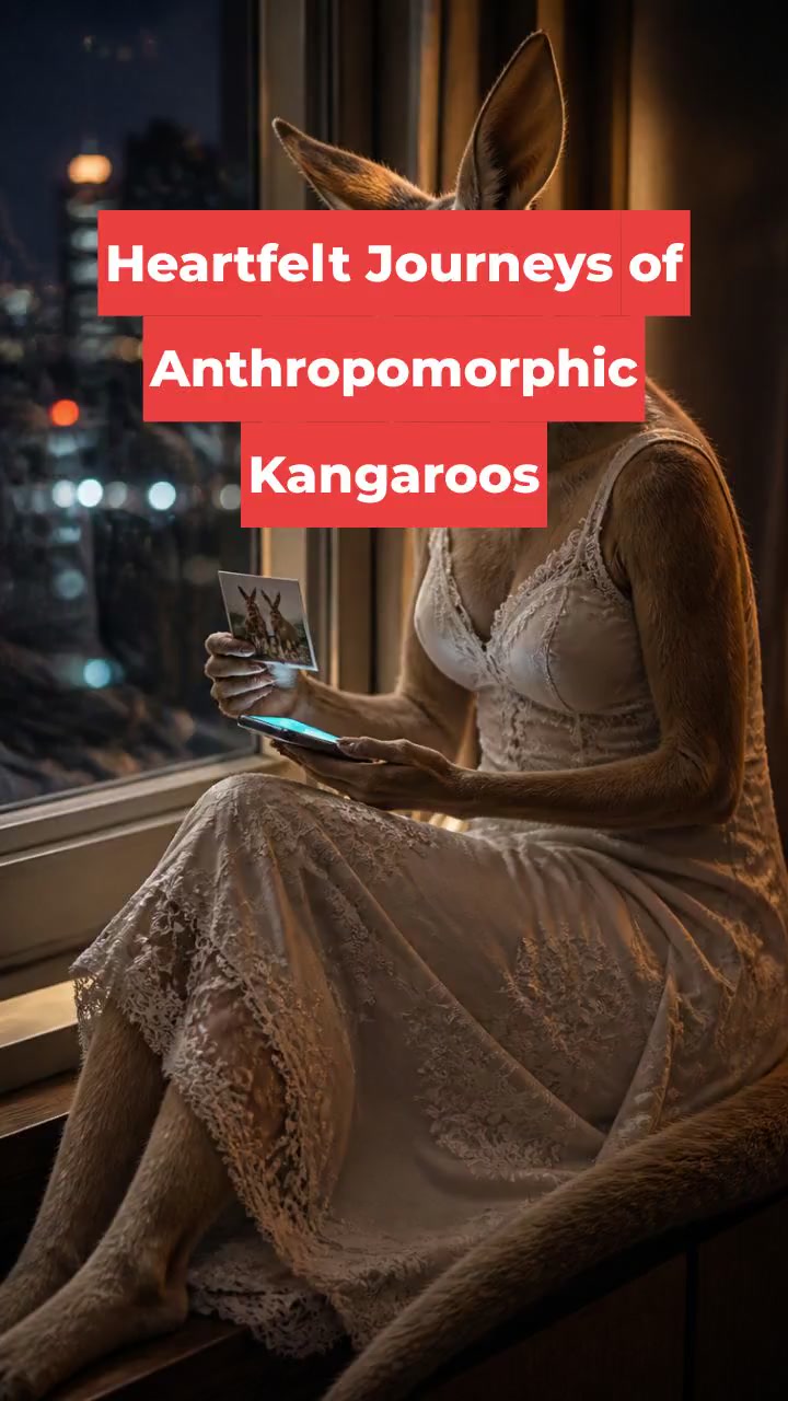 Heartfelt Journeys of Anthropomorphic Kangaroos
