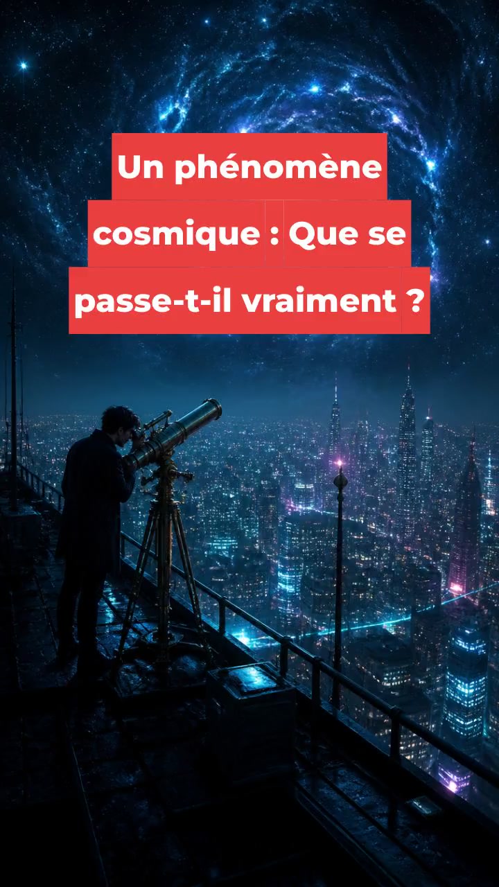 Un phénomène cosmique : Que se passe-t-il vraiment ?