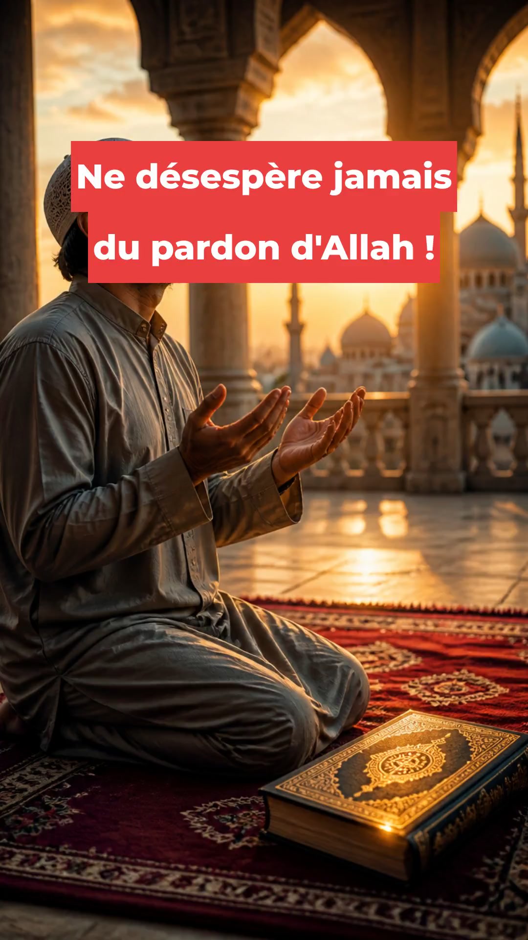 Ne désespère jamais du pardon d'Allah !