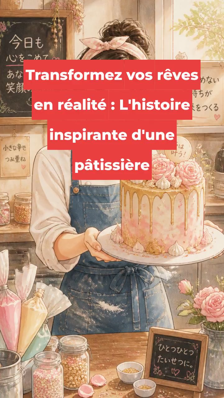 Transformez vos rêves en réalité : L'histoire inspirante d'une pâtissière