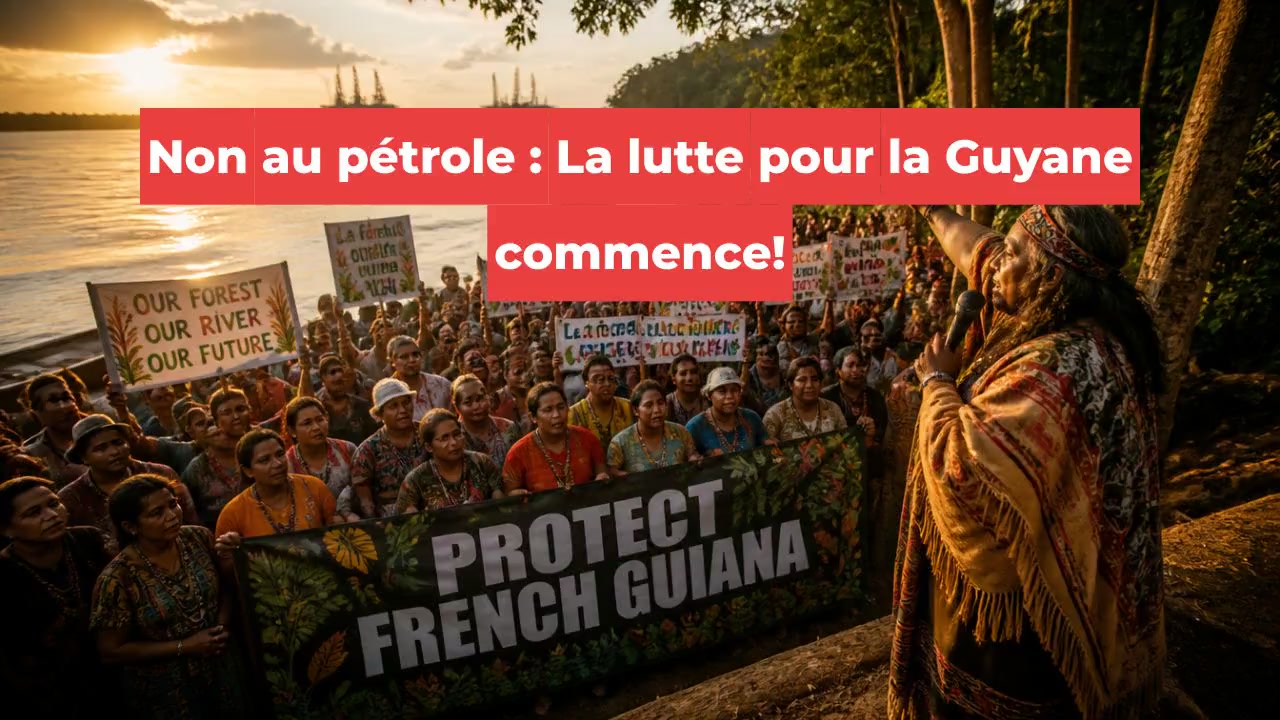 Non au pétrole : La lutte pour la Guyane commence!