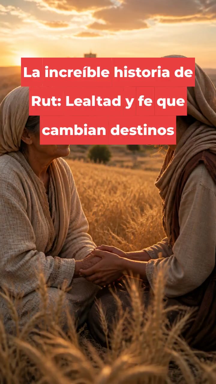 La increíble historia de Rut: Lealtad y fe que cambian destinos