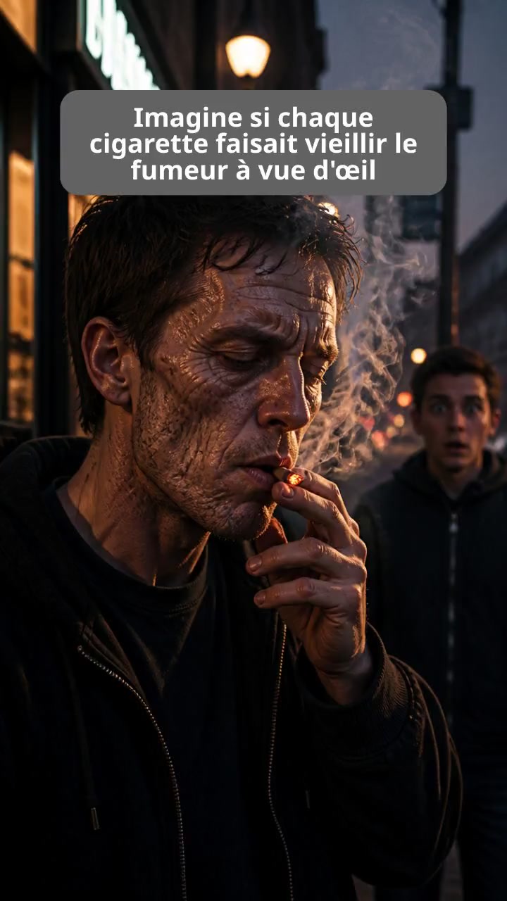 Et si on voyait l'âge que chaque cigarette nous fait perdre ?
