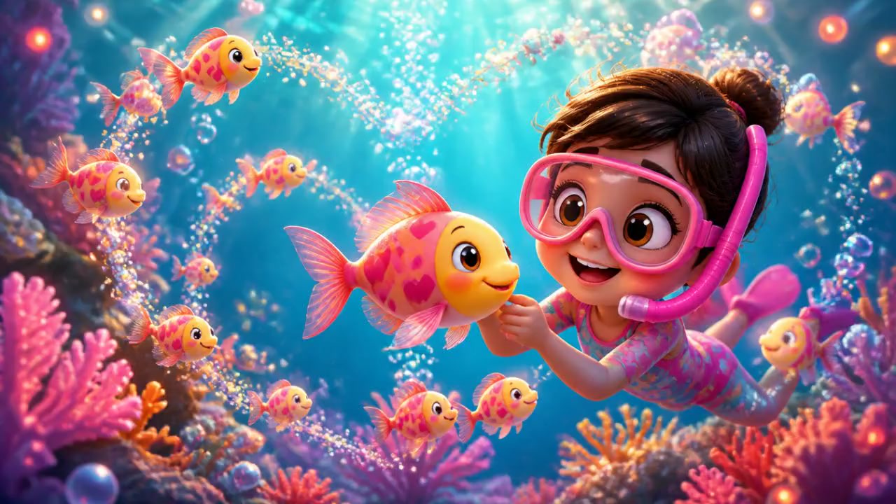 Nage avec Mon Petit Poisson d'Amour !