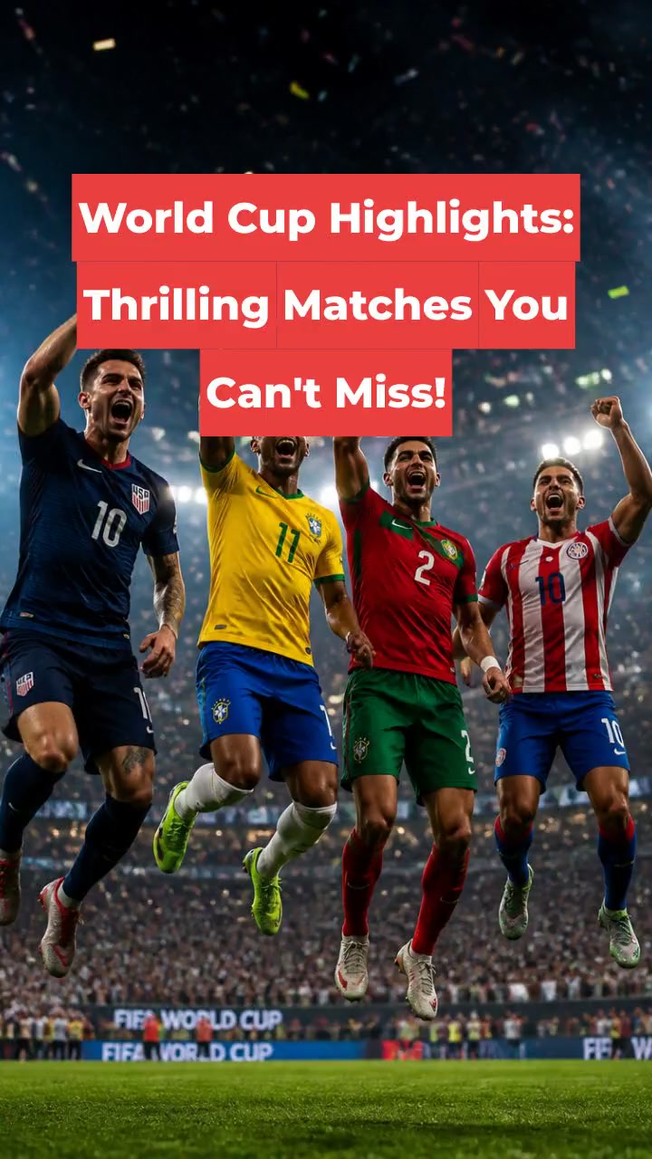 World Cup Highlights: Thrilling Matches You Can't Miss!