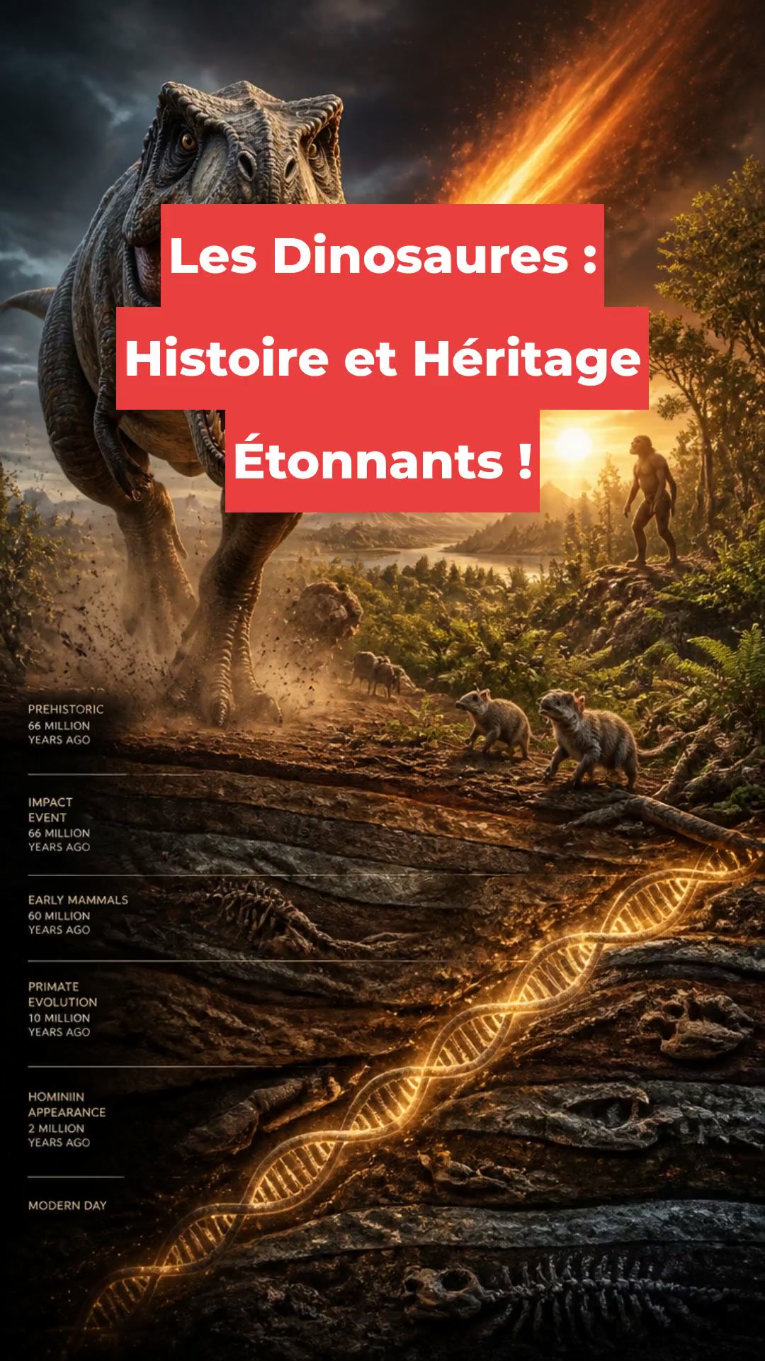 Les Dinosaures : Histoire et Héritage Étonnants !