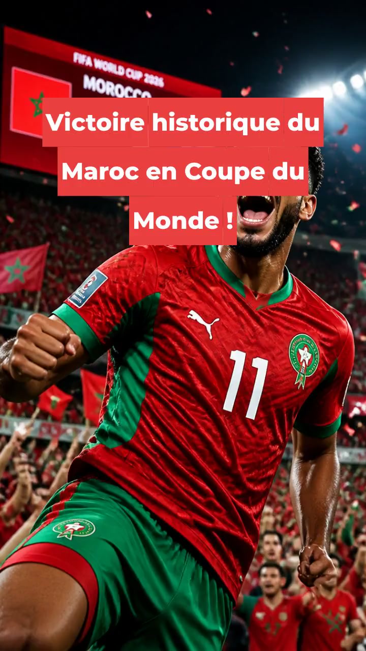Victoire historique du Maroc en Coupe du Monde !
