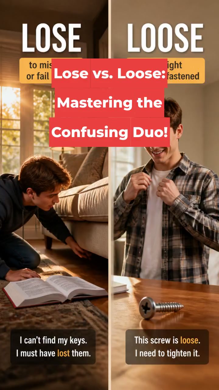 Lose vs. Loose: Mastering the Confusing Duo!