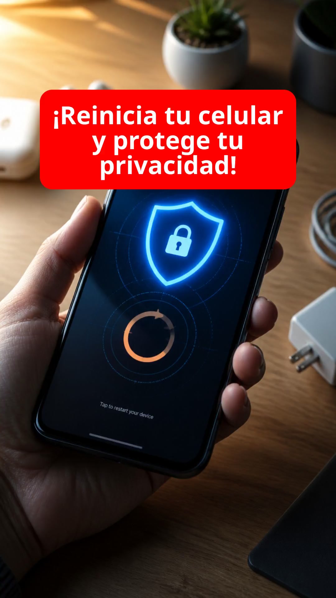 ¡Reinicia tu celular y protege tu privacidad!