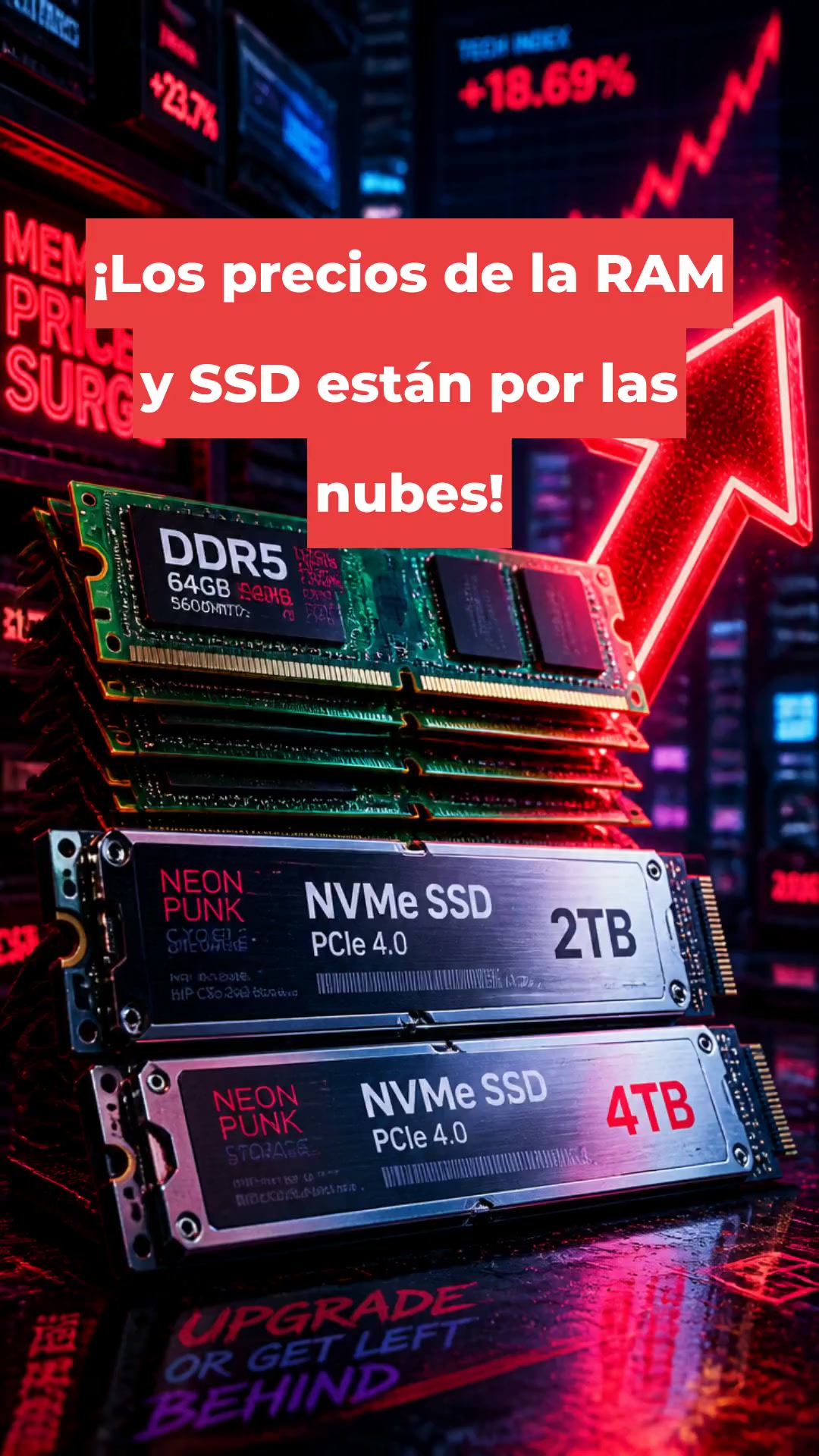 ¡Los precios de la RAM y SSD están por las nubes!