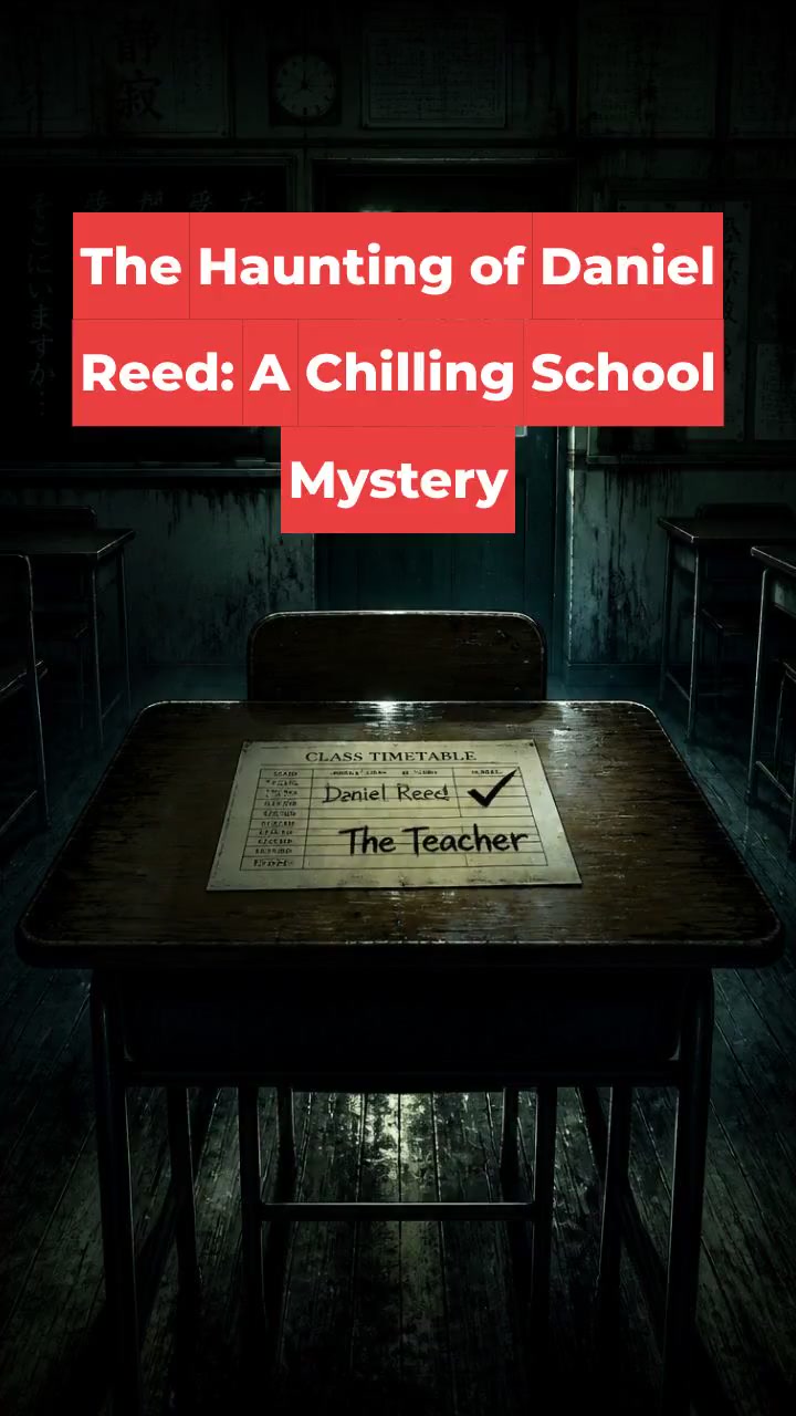 The Haunting of Daniel Reed: A Chilling School Mystery