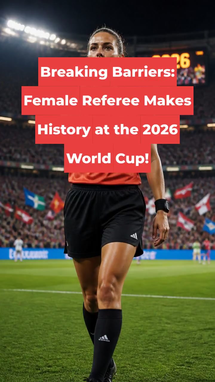 Breaking Barriers: Female Referee Makes History at the 2026 World Cup!