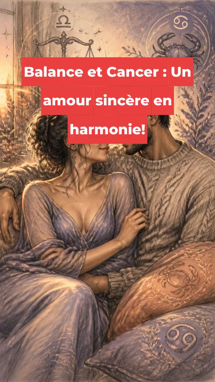 Balance et Cancer : Un amour sincère en harmonie!