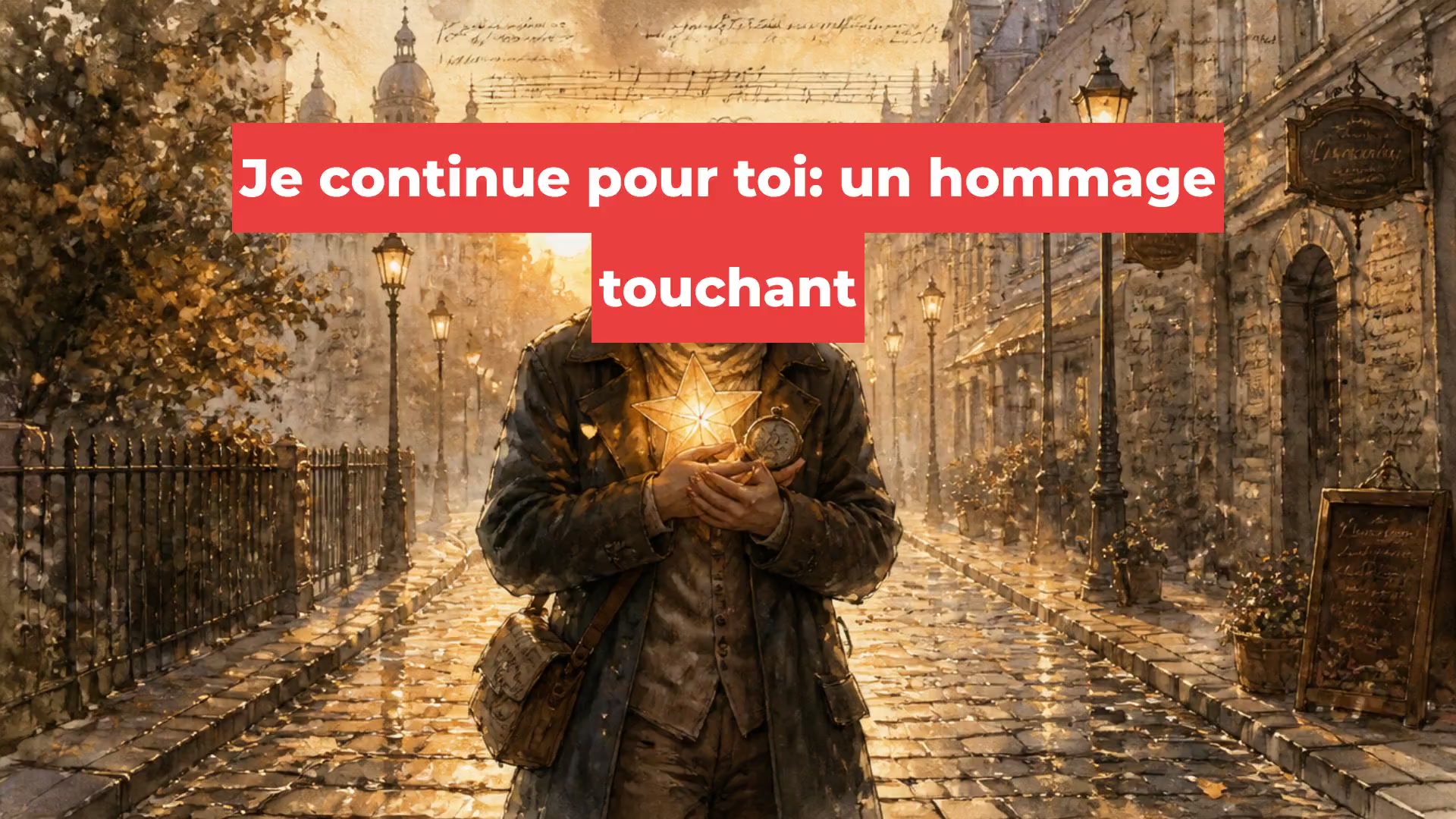 Je continue pour toi: un hommage touchant