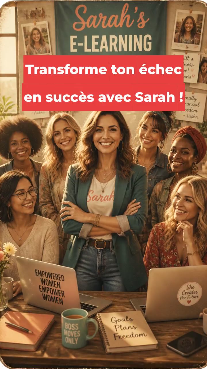 Transforme ton échec en succès avec Sarah !
